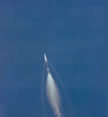 The rocket’s successful launch