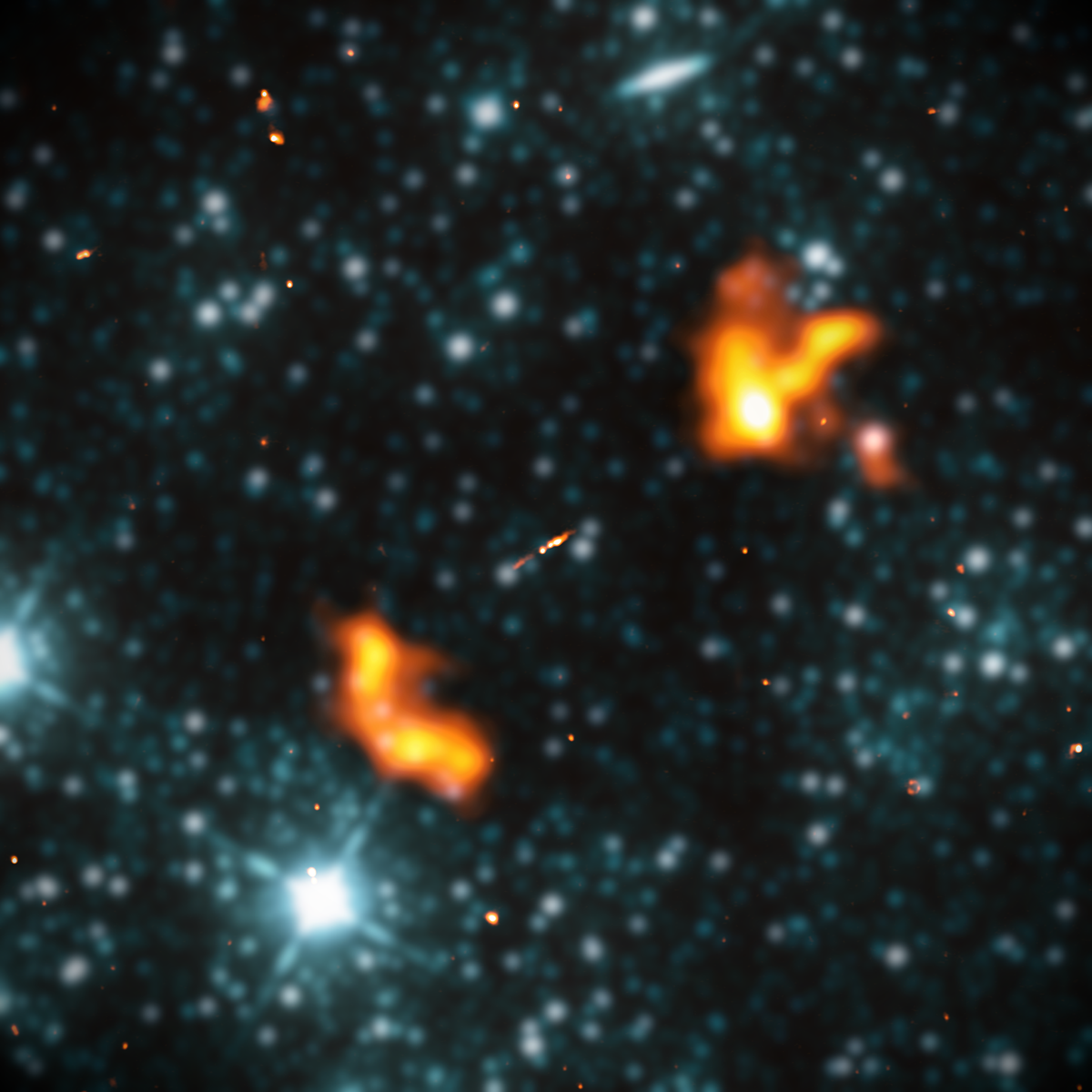 Black hole jet longest 23 million light-years