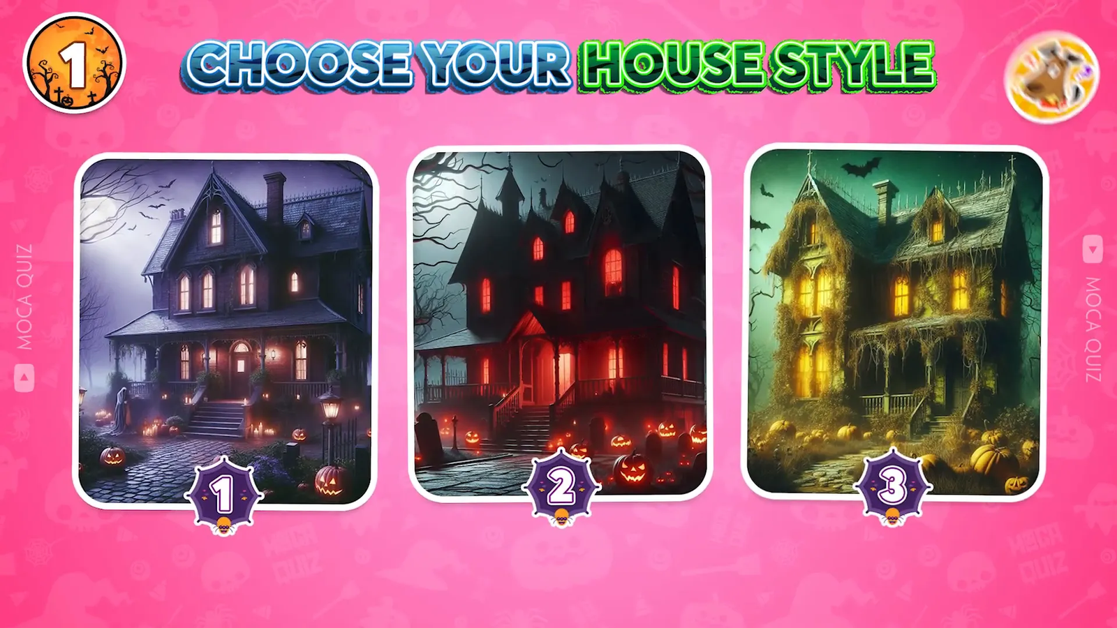 Different house styles for the spooky challenge