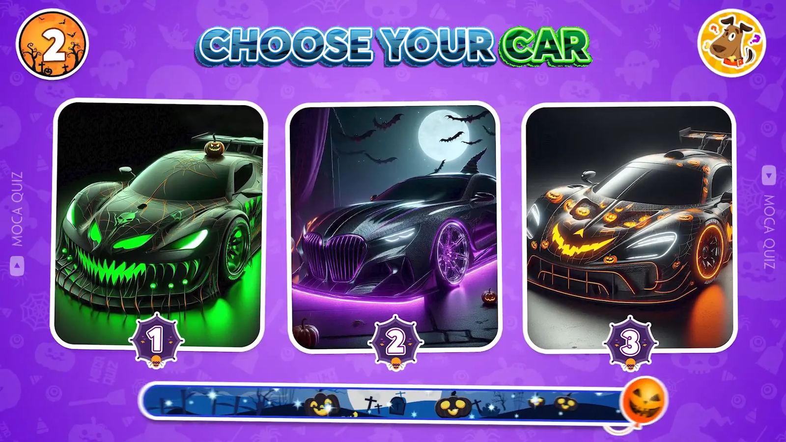 Various spooky car options