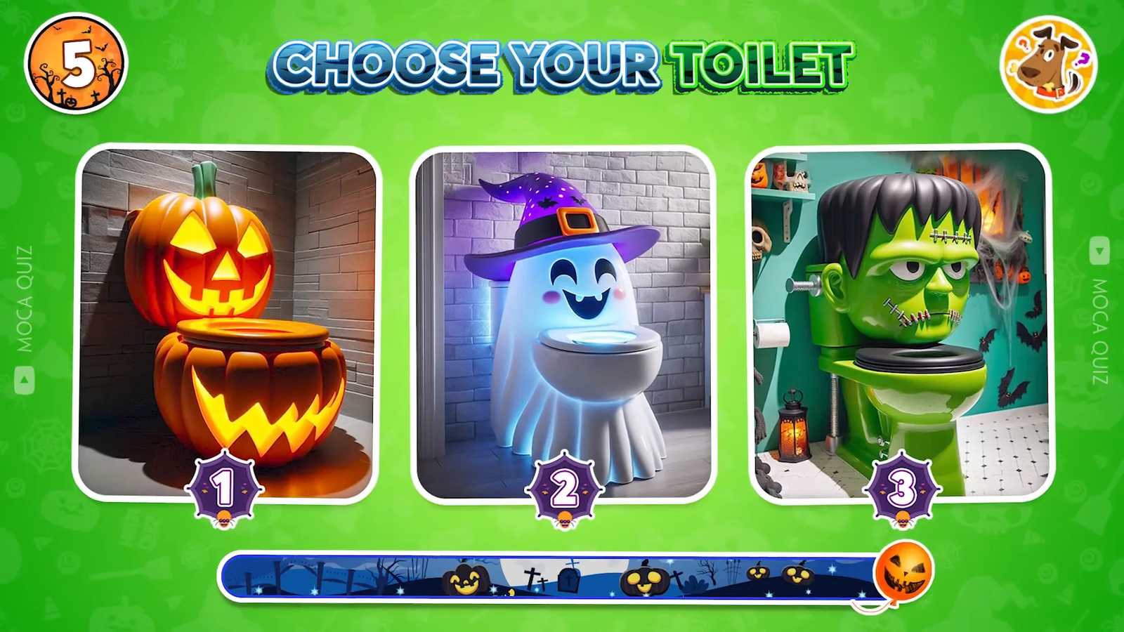 Spooky toilet options