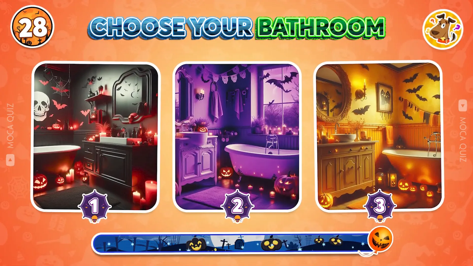 Choosing spooky bathroom features