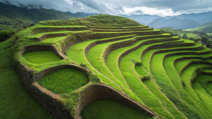 Free Verdant terraced fields Image | Download at StockCake