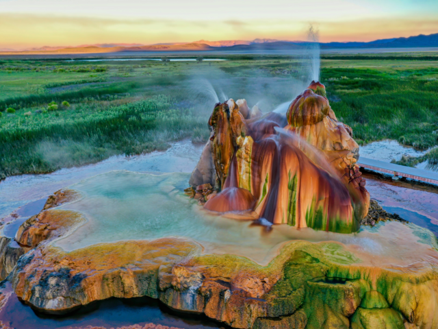 Fly Geyser, Nevada, USA - 25 unreal destinations from around the world; and  how you can get there | The Economic Times