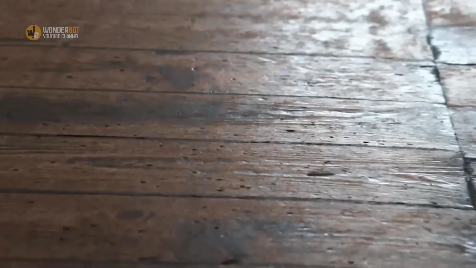 Jon discovers the crooked floorboard