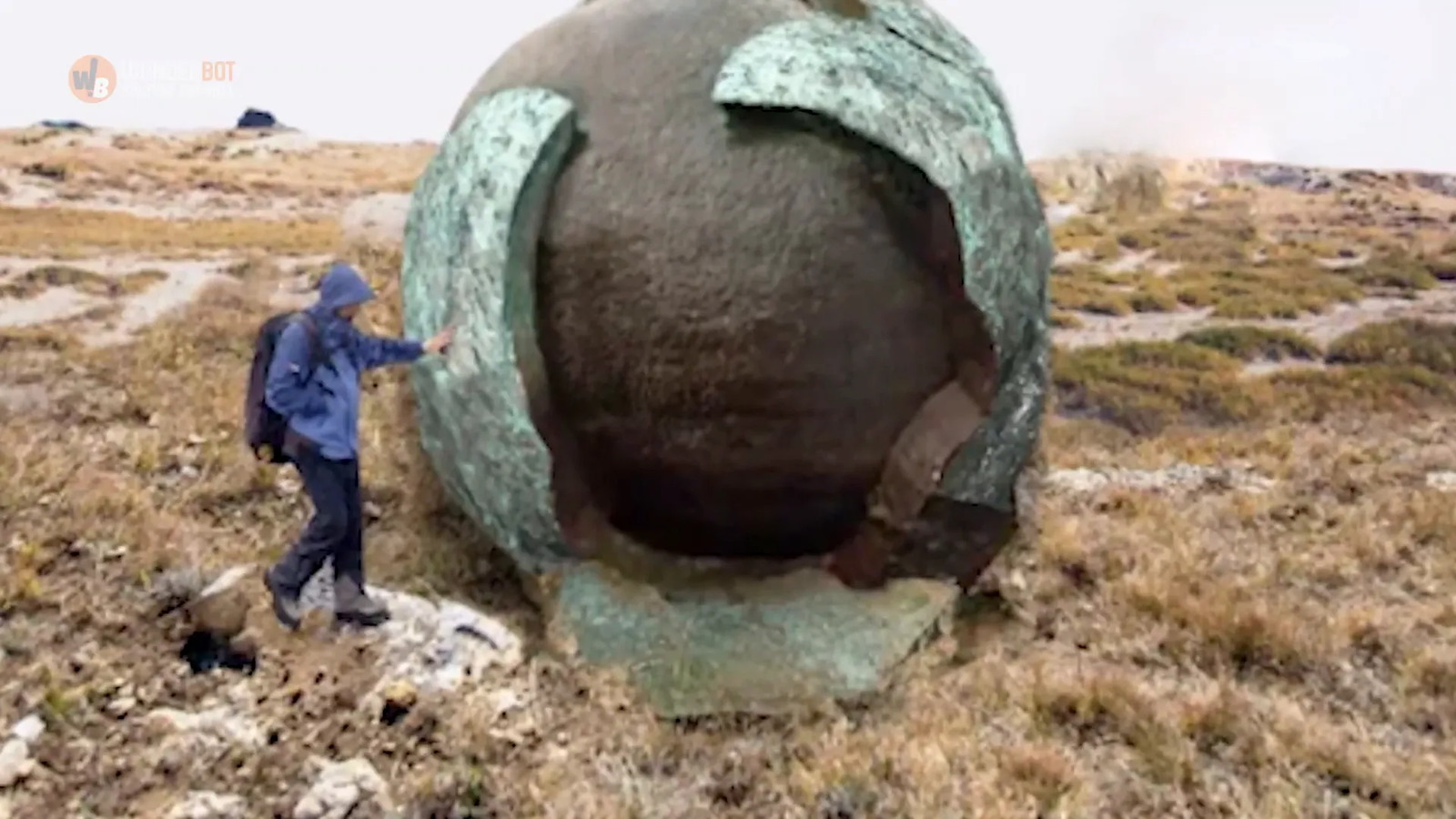 Dalton discovers the unusual boulder